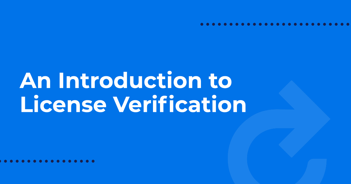Introduction to License Verification