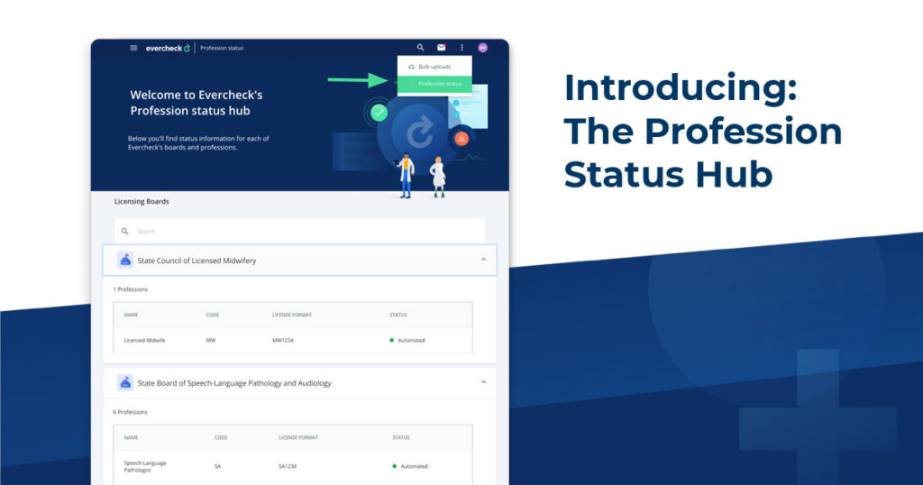 Introducing EverCheck’s Profession Status Hub